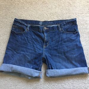 Mossimo Boyfriend Denim Jean Shorts Sz 14